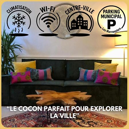 Ulysse, Appartement Spacieux Au Centre Historique D'Uzes En Rez-De-Chaussee Avec Exterieur, Proche Parking Des Marroniers Buitenkant foto