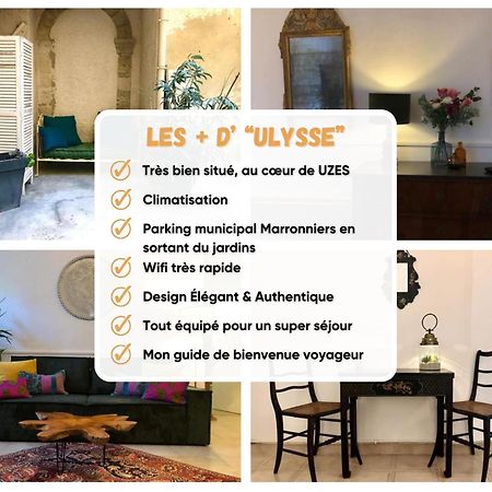 Ulysse, Appartement Spacieux Au Centre Historique D'Uzes En Rez-De-Chaussee Avec Exterieur, Proche Parking Des Marroniers Buitenkant foto